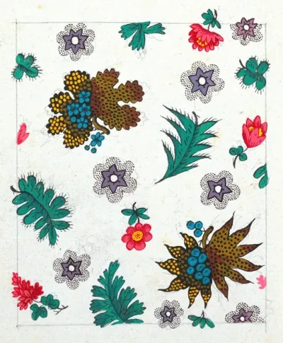 Floral Design For Printed Textile Pl Ii