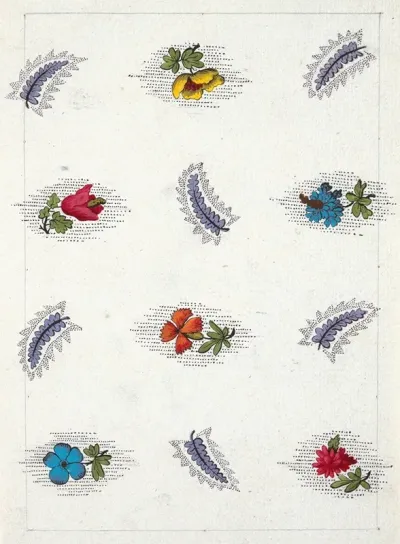 Floral Design For Printed Textile Pl Ix