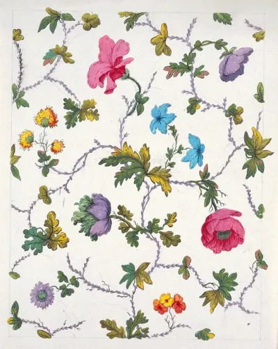 Floral Design For Printed Textile Pl Xxii