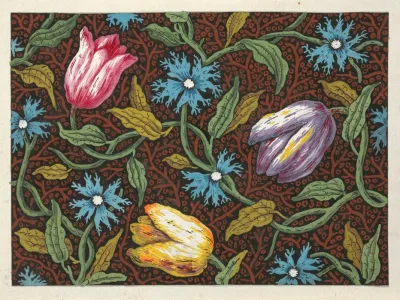 Floral Design For Printed Textile Pl Xxx