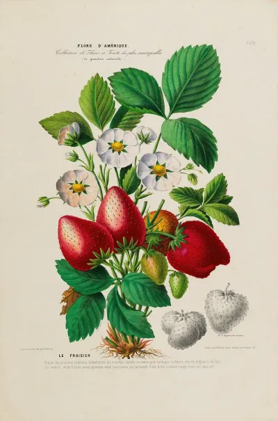Flore Damerique Dessinee Dapres Nature Sur Les Lieux Pl 159