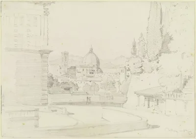 Florenz Vom Giardino Di Boboli Aus Gesehen