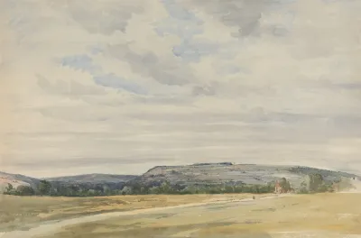 Flounders Monument From The Race Course Ludlow