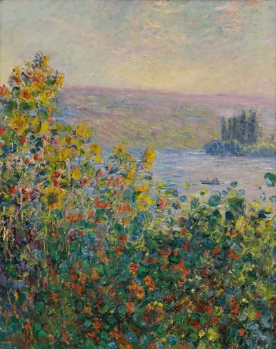 Flower Beds At Vetheuil
