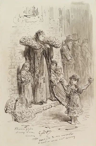 Flower Girls Drury Lane London