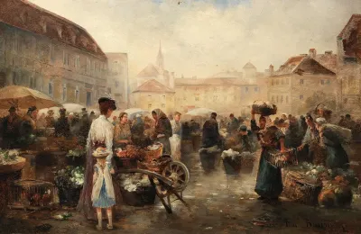 Flower Market In Krems