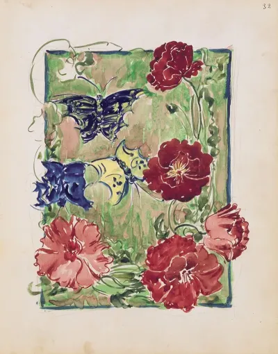 Flowers And Butterflies