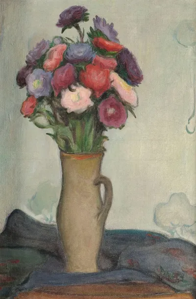 Flowers In A Vase Asters