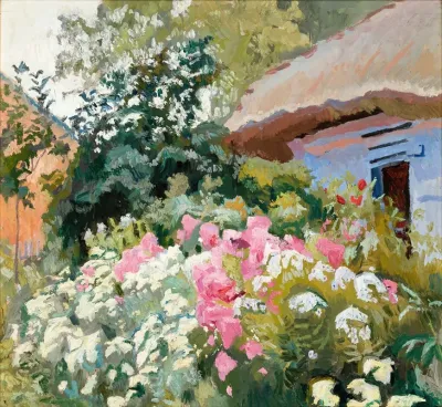 Flowers In Front Of The Cottage