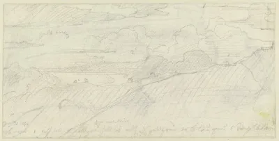 Fluchtige Landschaft Mit Farbnotizen