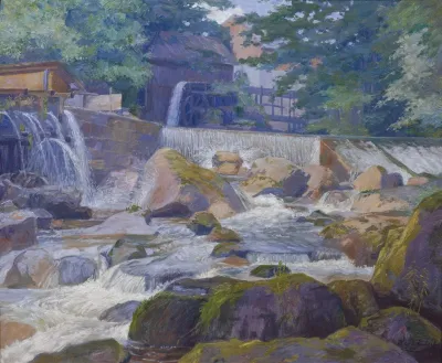Flusswehr Mit Muhle Klam Bei Grein