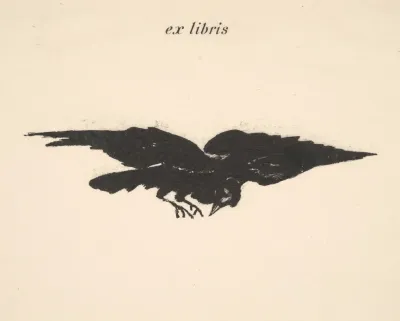Flying Raven Ex Libris