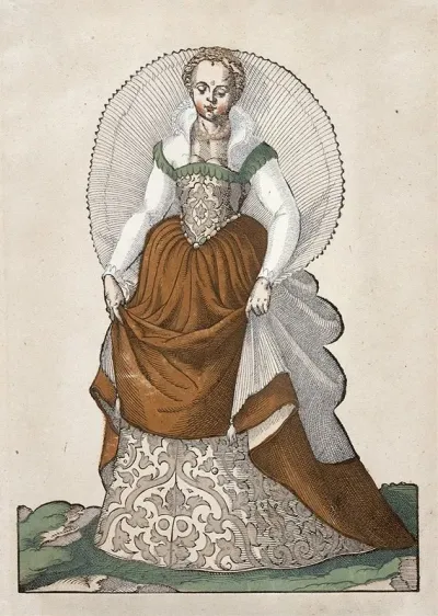 Foemina Ex Praecipua Nobi From Trachtenbuch Von Nurnberg