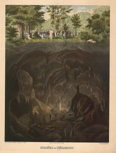 Fog Cave With Spring Festival