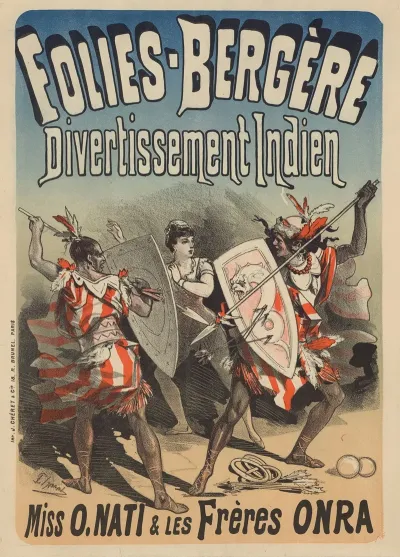 Folies Bergere Divertissement Indien Miss O Nati Et Les Freres Onra