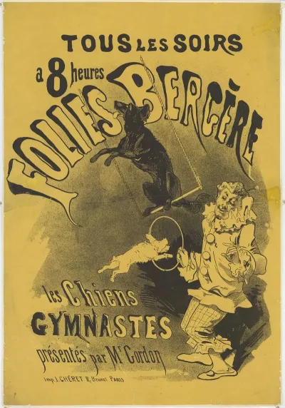 Folies Bergere Les Chiens Gymnastes Presentes Par Mr Gordon