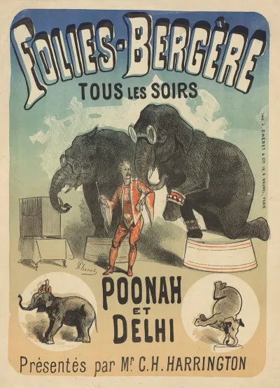 Folies Bergere Poonah Et Delhi Presentes Par Mr C H Harrington