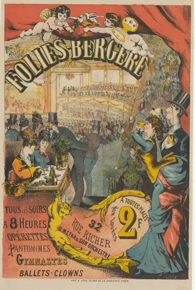 Folies Bergere Tous Les Soirs A 8 Heures O Metra Et Son Orchestre