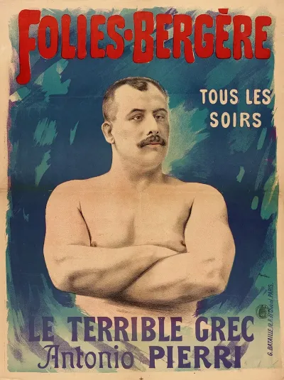 Folies Bergere Tous Les Soirs Le Terrible Grec Antonio Pierri