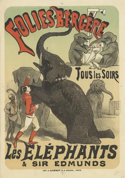 Folies Bergere Tous Les Soirs Les Elephants Sir Edmunds