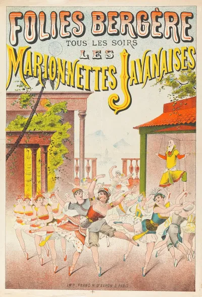 Folies Bergere Tous Les Soirs Les Marionnettes Javanaises