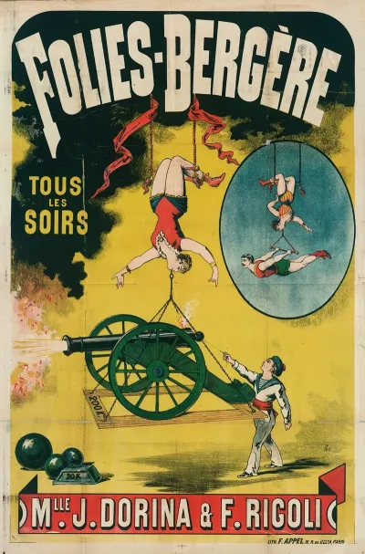 Folies Bergere Tous Les Soirs Mlle J Dorina F Ricoli