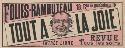 Folies Rambuteau Tout A La Joie Revue 2
