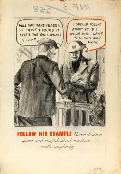 Follow His Example Never Discuss Secret And Confidential Matters With Anybody