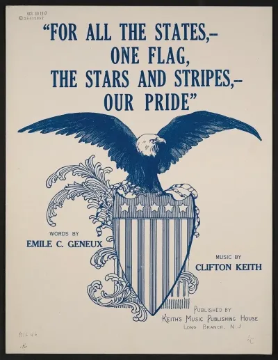 For All The States One Flag The Stars And Stripes Our Pride