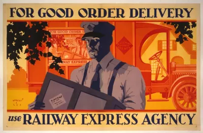 For Good Order Delivery Use Railway Express Agency