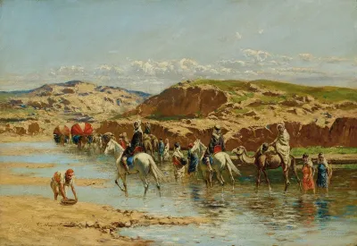 Fording A River Algiers