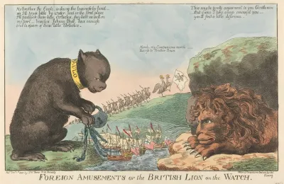 Foreign Amusements Or The British Lion On The Watch