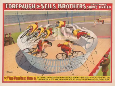 Forepaugh Sells Brothers Enormous Shows United The 7 Wild Wheel Whirl Wonders The 7 Gaynells
