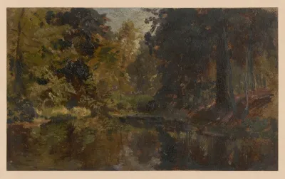 Forest Lake In Oborniki Slaskie