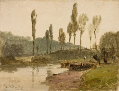 Forest Landscape With Water