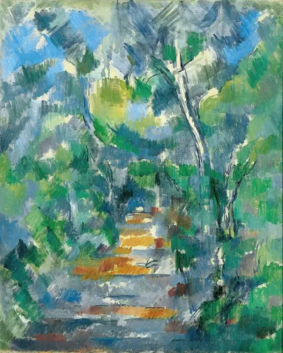 Forest Scene Path From Mas Jolie To Chateau Noir