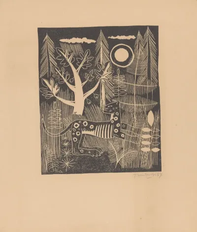 Forest View With Leopard