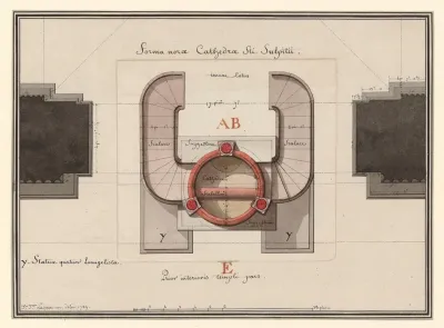Forma Norae Cathedrae Sti Sulpitii Plans De La Nouvelle Chaire A Precher Pour La Paroisse De St Sulpice