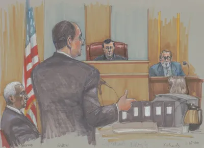 Former Dallas City Council Member Albert Louis Lipscomb Lawyer Judge And Others During His Corruption Trial