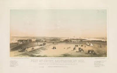 Fort Mchenry Baltimore Md 1861 Occupied By The 3rd Battalion Of Rifles M V M