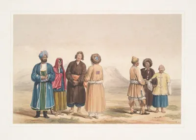 Fort Of Kelat E Giljee A Chieftain Female Of The Giljee Tribe Huzzareh Peasants