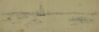 Fort Powhatan On The James Below The Pontoon Bridge
