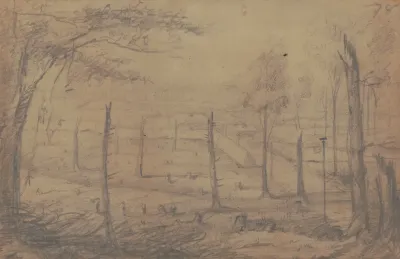 Fortifications At Corinth Mississippi June 1862