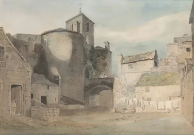 Fortified Entrance To A Welsh Town East Gate Of Caernarvon