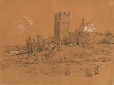 Fortified Wall With Opatowska Gate In Sandomierz