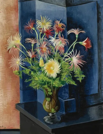 Fougeres Et Gerberas