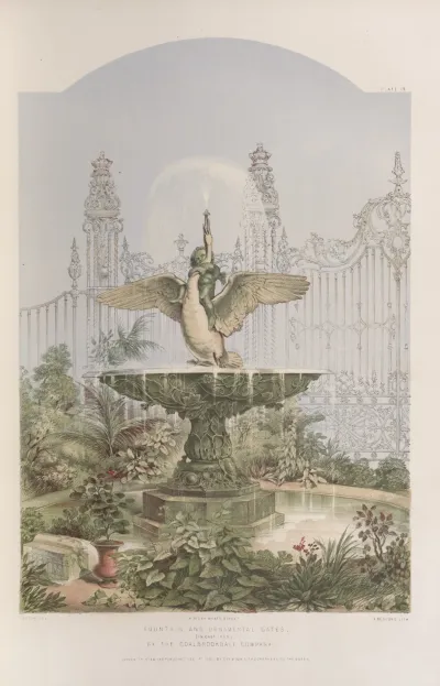 Fountain And Ornamental Gates