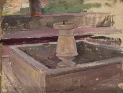 Fountain In The Khans Palace In Bakhchisaray From The Journey To Crimea