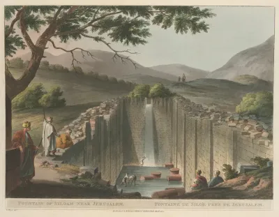 Fountain Of Siloam Near Jerusalem
