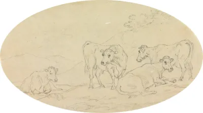 Four Cows In A Field
